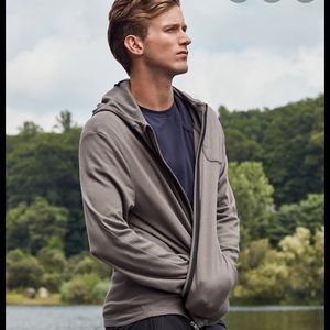 Grey Zippered Hoodie
